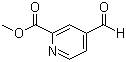 4-甲酰基吡啶-2-羧酸甲酯分子结构 (CAS 64463-46-3)
