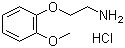 structure of CAS# 64464-07-9, 2-(2-Methoxyphenoxy)ethylamine hydrochloride