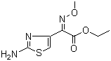 Ethyl 2-(2-aminothiazol-4-yl)-2-methoxyiminoacetate molecular structure (CAS 64485-88-7)