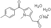 托美丁钠(二水)分子结构 (CAS 64490-92-2)