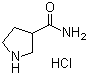 3-Pyrrolidinecarboxamide hydrochloride molecular structure (CAS 644972-57-6)