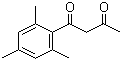 结构式 CAS# 6450-57-3, 2,4,6-三甲基苯甲酰丙酮