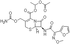 Cefuroxime 1-acetoxyethyl ester  molecular structure (CAS 64544-07-6)