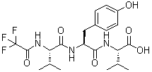 N-(2,2,2-Trifluoroacetyl)-L-valyl-L-tyrosyl-L-valine molecular structure (CAS 64577-63-5)