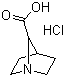 1-Azabicyclo[2.2.1]heptane-7-carboxylic acid hydrochloride molecular structure (CAS 646055-94-9)