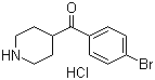 4-(4-Bromobenzoyl)piperidine hydrochloride molecular structure (CAS 64671-00-7)