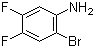 结构式 CAS# 64695-79-0, 2-溴-4,5-二氟苯胺
