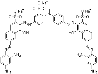 直接黑 22分子结构 (CAS 6473-13-8)