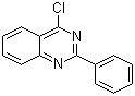 structure of CAS# 6484-25-9, 2-Phenyl-4-chloroquinazoline;4-Chloro-2-phenylquinazoline; NSC 400965