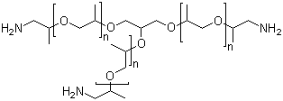 甘油三(氨基封端聚丙二醇)醚分子结构 (CAS 64852-22-8)