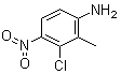 structure of CAS# 64863-10-1, 3-Chloro-2-methyl-4-nitrobenzenamine;3-Chloro-4-nitro-o-toluidine