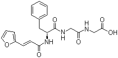 N-[3-(2-Furyl)acryloyl]-L-phenylalanyl-glycyl-glycine molecular structure (CAS 64967-39-1)