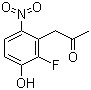 结构式 CAS# 649736-31-2, 1-(2-氟-3-羟基-6-硝基苯基)丙-2-酮