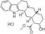 structure of CAS# 65-19-0, Yohimbine hydrochloride;17-Hydroxy-yohimban-16-carboxylic acid methyl ester hydrochloride
