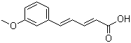 结构式 CAS# 6500-63-6, 5-(3-甲氧基苯基)-2,4-戊二烯酸