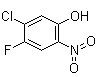 5-氯-4-氟-2-硝基苯酚分子结构 (CAS 65001-79-8)