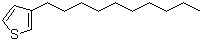 structure of CAS# 65016-55-9, 3-Decylthiophene