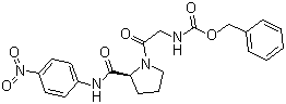 N-[(Phenylmethoxy)carbonyl]glycyl-N-(4-nitrophenyl)-L-prolinamide molecular structure (CAS 65022-15-3)