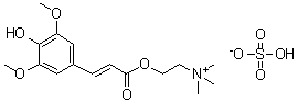 Sinapine bisulfate molecular structure (CAS 6509-38-2)