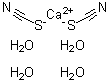 Thiocyanic acid calcium salt tetrahydrate molecular structure (CAS 65114-14-9)