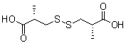 [S-(R*,R*)]-3,3'-Dithiobis[2-methylpropanoic acid] molecular structure (CAS 65134-74-9)