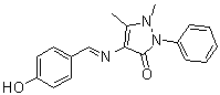4-[(p-Hydroxybenzylidene)amino]antipyrine molecular structure (CAS 65144-69-6)