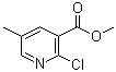 结构式 CAS# 65169-43-9, 2-氯-5-甲基-3-吡啶羧酸甲酯