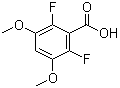 2,6-Difluoro-3,5-dimethoxybenzoic acid molecular structure (CAS 651734-56-4)