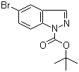 5-Bromo-indazole-1-carboxylic acid tert-butyl ester molecular structure (CAS 651780-02-8)