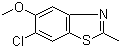6-Chloro-5-methoxy-2-methyl-benzothiazole molecular structure (CAS 65183-04-2)