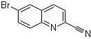 6-溴喹啉-2-甲腈分子结构 (CAS 65185-41-3)