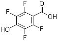 structure of CAS# 652-34-6, 2,3,5,6-Tetrafluoro-4-hydroxy-benzoic acid