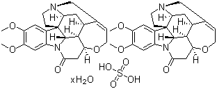 硫酸马钱子碱分子结构 (CAS 652154-10-4)