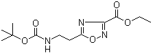 5-[2-[(叔丁氧羰基)氨基]乙基]-1,2,4-恶二唑-3-羧酸乙酯分子结构 (CAS 652158-82-2)
