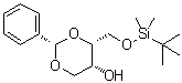 (2S,4R,5R)-4-[[[(1,1-Dimethylethyl)dimethylsilyl]oxy]methyl]-2-phenyl-1,3-dioxan-5-ol molecular structure (CAS 652979-92-5)