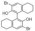 (1R)-3,3'-Dibromo-5,5',6,6',7,7',8,8'-octahydro-[1,1'-binaphthalene]-2,2'-diol molecular structure (CAS 65355-08-0)