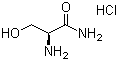 L-Serinamide hydrochloride molecular structure (CAS 65414-74-6)