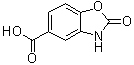 2-氧代-2H-苯并恶唑-5-羧酸分子结构 (CAS 65422-72-2)