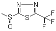 2-(Methylsulfinyl)-5-(trifluoromethyl)-1,3,4-thiadiazole molecular structure (CAS 65439-30-7)