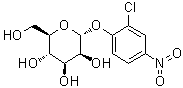 结构式 CAS# 65446-24-4, 2-氯-4-硝基苯基 alpha-D-吡喃甘露糖苷