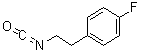4-氟苯乙基异氰酸酯分子结构 (CAS 65535-53-7)