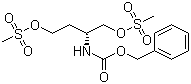 结构式 CAS# 655785-24-3, (R)-2-苄氧羰基氨基-1,4-双(甲磺酰氧基)丁烷
