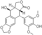 结构式 CAS# 6559-91-7, 4'-去甲基表鬼臼毒素