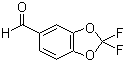 结构式 CAS# 656-42-8, 2,2-二氟-1,3-苯并二恶茂-5-甲醛