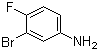 结构式 CAS# 656-64-4, 3-溴-4-氟苯胺