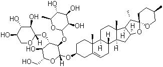 麦冬皂苷 D'分子结构 (CAS 65604-80-0)