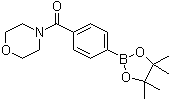 结构式 CAS# 656239-38-2, 4-(吗啉-4-基羰基)苯硼酸频哪醇酯