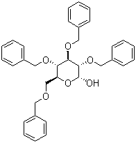 2,3,4,6-Tetra-O-benzyl-alpha-D-glucose molecular structure (CAS 6564-72-3)