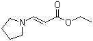 Ethyl trans-3-(1-pyrrolidinyl)acrylate molecular structure (CAS 65651-80-1)
