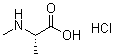 structure of CAS# 65672-32-4, N-Methyl-L-alanine hydrochloride